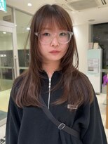 ルプル バイ フェイス 磯子(L'pul by face) 顔周りレイヤーカット×ヘルシーブラウン style by 田爪