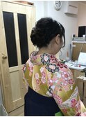 袴着付けアップスタイルアレンジ  【ヘアメイク  立川/立川南】