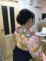 ロカット サロン(Roquat Salon)&nbsp;袴着付けアップスタイルアレンジ  【ヘアメイク  立川/立川南】
