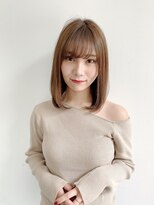 ロンドプランタン 恵比寿(Lond Printemps)&nbsp;【Lond佐野】アッシュブラウンシースルーバングワンカール