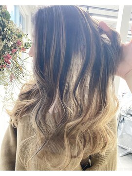 レディアル 大宮(REDEAL) 【REDEAL大宮】エアータッチバレイヤージュ[ハイライトメッシュ]