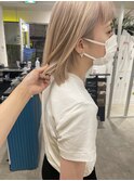 ブロンド、ホワイトベージュ、ワイドバング【木原】
