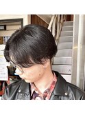 韓国マッシュ×センターパート