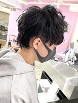 ディーカヘアーセンダイ(Di KA HAIR sendai)&nbsp;メンズ/ショート/マッシュウルフ/ニュアンスパーマ/暗髪