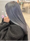 ブルーグレージュ＿グレイアッシュ＿ミディアムbasi