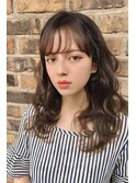 20代30代40代 外国人風セミロングの癖毛風パーマ2　藤沢