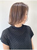 【FOLK】透明感ナチュラルベージュ☆似合わせ外ハネミディアム♪