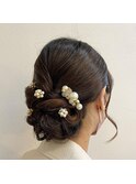 結婚式お呼ばれヘアセット