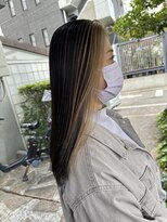 シェル 吉祥寺(shell)&nbsp;グレージュカラー/ボブウルフ/黒髪/ココアベージュ