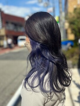 テトテ 門戸厄神店(tetote) グレージュバイオレット*インナーカラー