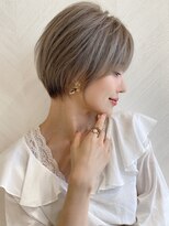 ロンド ストラーダ 心斎橋(Lond strada)&nbsp;ショート×ハイライト白髪ぼかし×愛され似合わせカット[心斎橋]