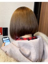 ルミ 高崎駅店(Lumi)&nbsp;ブリーチ縮毛矯正ボブ【高崎/高崎駅/Lumi高崎】