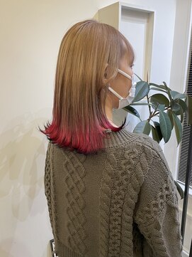 ヘアーアイスカルテット(HAIR ICI QUARTET) 10代20代★大人かわいいダブルカラーブリーチミルクティーカラー