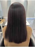 ツヤ髪ショコラベージュ×髪質改善/ワンレン/小顔にみせるヘア