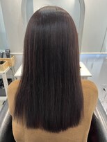 ランソ 成田店(RUNSO) ツヤ髪ショコラベージュ×髪質改善/ワンレン/小顔にみせるヘア