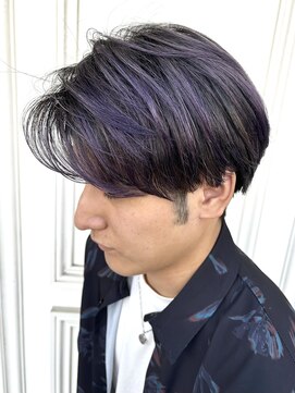 シャルティア(SHALLTIA) パープル×ブラック【山口市美容室】【山口市ハイトーン】