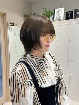 シュク 高円寺(SYUK) 加藤【高円寺】ウルフボブ/レイヤーカット/オリーブグレージュ
