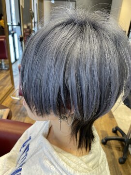 ハッシュバイリノア 喜連瓜破店(HASH by LINOAH) ブラック×ブルーシルバー