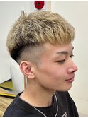 金髪クロップ[津田沼/MEN’sカラー/フェード]