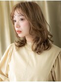 ぱっつん前髪乾かすだけニュアンスパーマTc3上尾20代30代40代