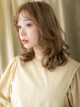 カバーヘア ブリス 上尾西口店(COVER HAIR bliss) ぱっつん前髪乾かすだけニュアンスパーマTc3上尾20代30代40代