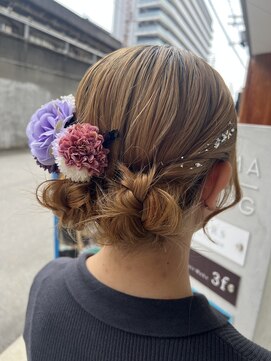 フィゼル 福島店(fizelle) シニヨンヘア