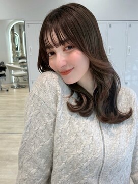 レイヤーボブ/オリーブグレー/小顔/ココアベージュ［大宮］