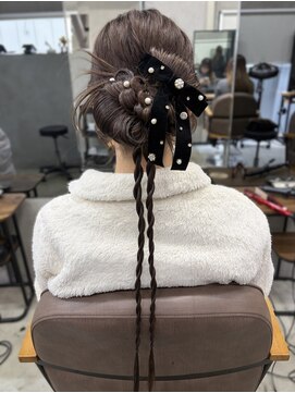 エイム(AiM) カチモリヘア/アップヘア/ローポニー/結婚式ヘアセット/参列ヘア