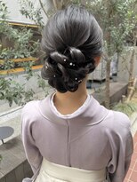 ケファ(Kepa) 卒業式ヘアセット 袴ヘア シニヨン