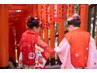 七五三女の子(3歳)着付け・ヘアセット・ポイントメイクサービス¥9900