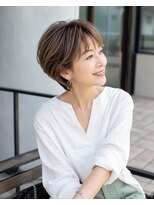 バグズ(Baguz) 50代60代上品ひし形ショートボブ小顔艶感若見え大人美人ヘア