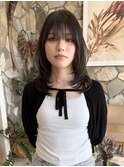 ヘーゼルベージュ×ハッシュカット
