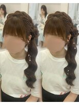 ヘアセットアリエス(aries)&nbsp;お団子サイドポニー