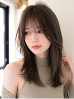 ロッソ 大橋店(Rosso) 柔らかブラウンの軽やかミディ【大橋】