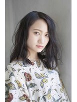 ヘアサロン ビータ(Hair salon BITA)&nbsp;大人可愛いデザインカラースモークグレージュミディ