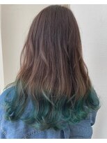 フィオ(fio)&nbsp;【fioフィオ】裾カラー　グリーン