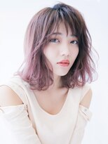 マックスビューティーギンザ(MAXBEAUTY GINZA)　&nbsp;小顔外ハネピンクベージュハイトーン【銀座/銀座駅】