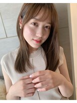 センス(SENSE)&nbsp;【自由が丘SENSE】大人可愛いベージュ系カラー×シースルー前髪