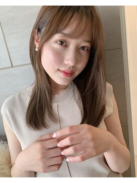 センス(SENSE) 【自由が丘SENSE】大人可愛いベージュ系カラー×シースルー前髪