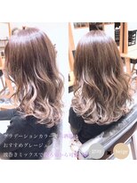 ネイロ 錦糸町(NeiRo)&nbsp;マロンベージュ Aラインボブドレスヘアかきあげロング