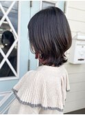 くびれウルフ×ピンクインナーカラー