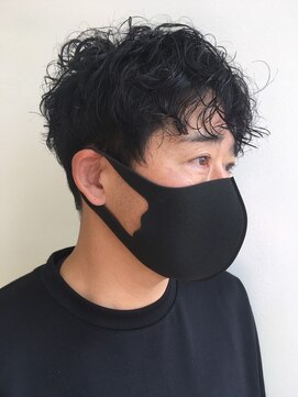 レオ 幸手(Leo) 20代30代メンズスパイラルパーマワイルドオシャレ感アッシュ