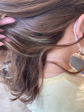 デバイス 東川口(DEVICE) 結んだときに可愛いバレないハイライト　オリーブグレージュ