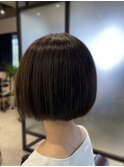 短めボブ×ショコラブラウン
