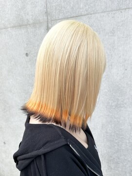 フリーラ 表参道(freera) ブリーチダブルカラーホワイトカラーインナーカラー裾カラー艶髪