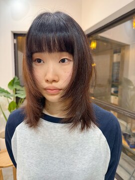 ナループロアオハナ(Nalu pu loa ohana) パーマ落とし/レイヤー/ウルフ/ミディアムヘア