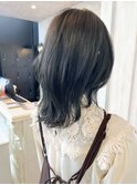 福山人気オリーブグレージュブリーチなしレイヤー春20代30代40代