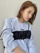 結べる長さの切りっぱなしボブ