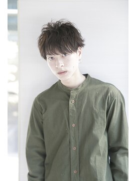 ルルディ バイ アフロディーテ銀座(luludi by APHRODITE) ダークアッシュ/アッシュブラック/カルマパーマ/ショート/銀座