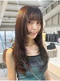 ＊姫カットウルフロングレイヤーカット！フェイスレイヤーロング